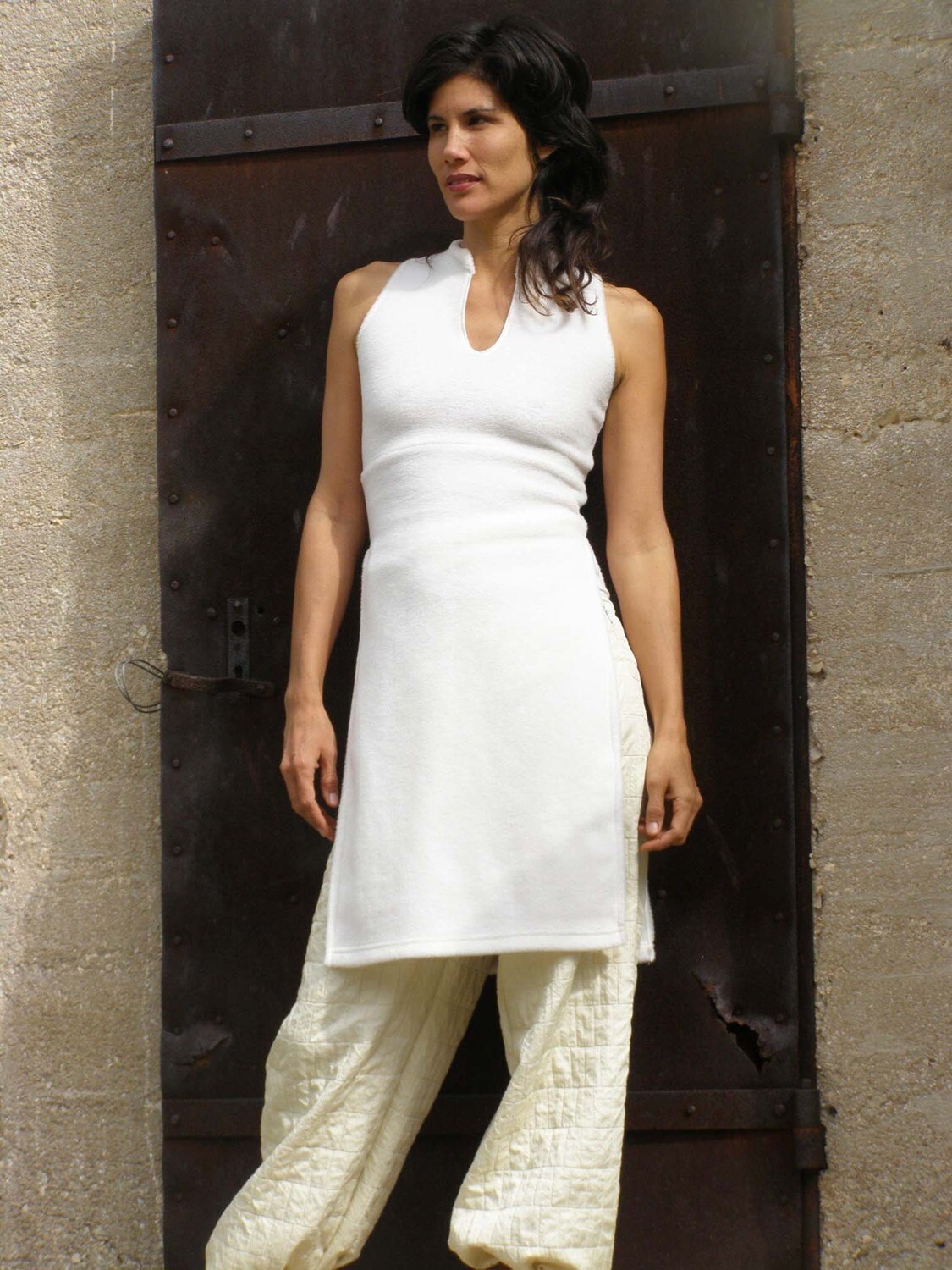 Fleece tunic shop tops