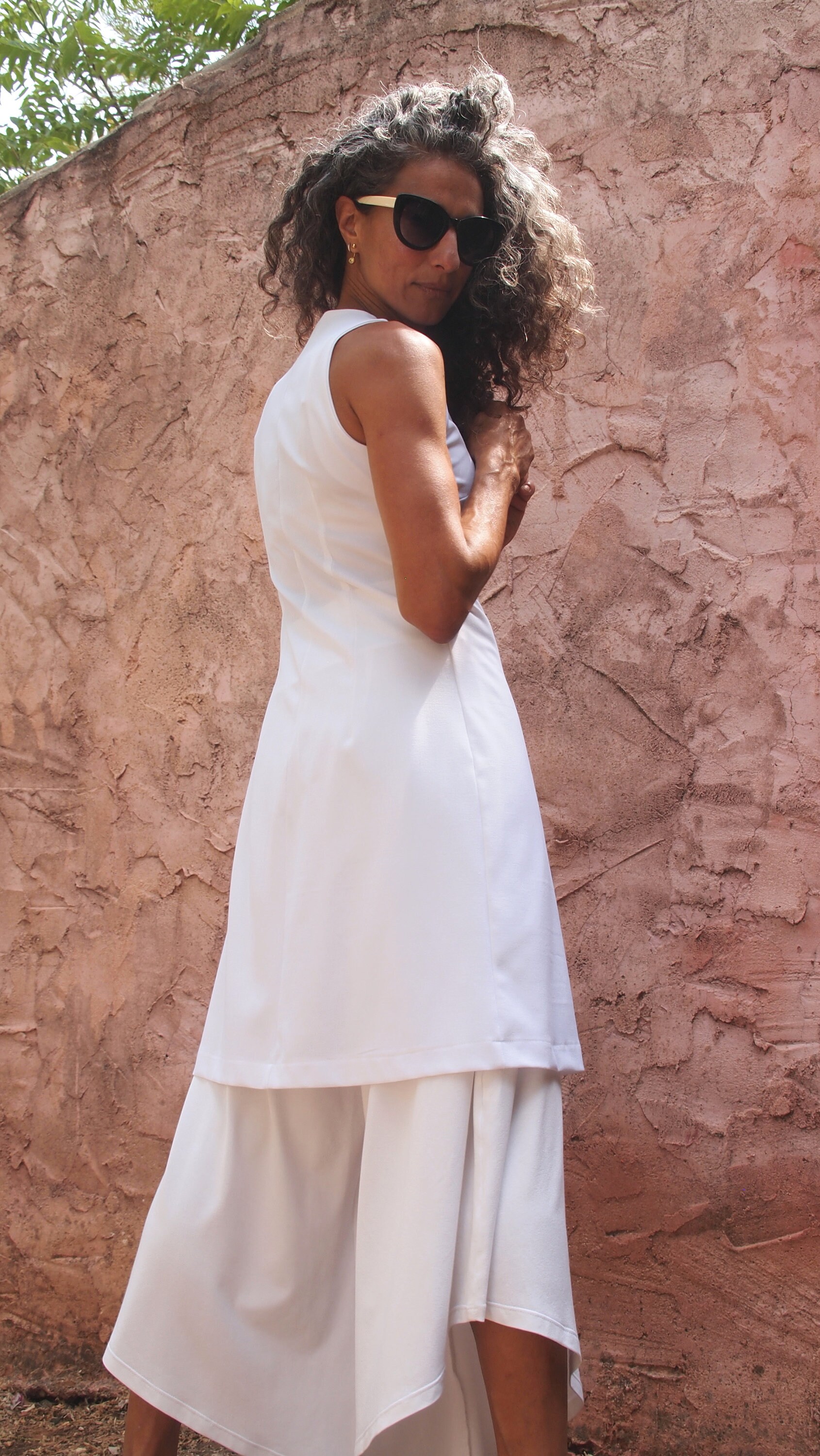 Evening Women Tunic Top, Tailored Elegant Vest, Boho Chic Evening Women Tunic Top, Tailored Elegant Vest, Boho Chic