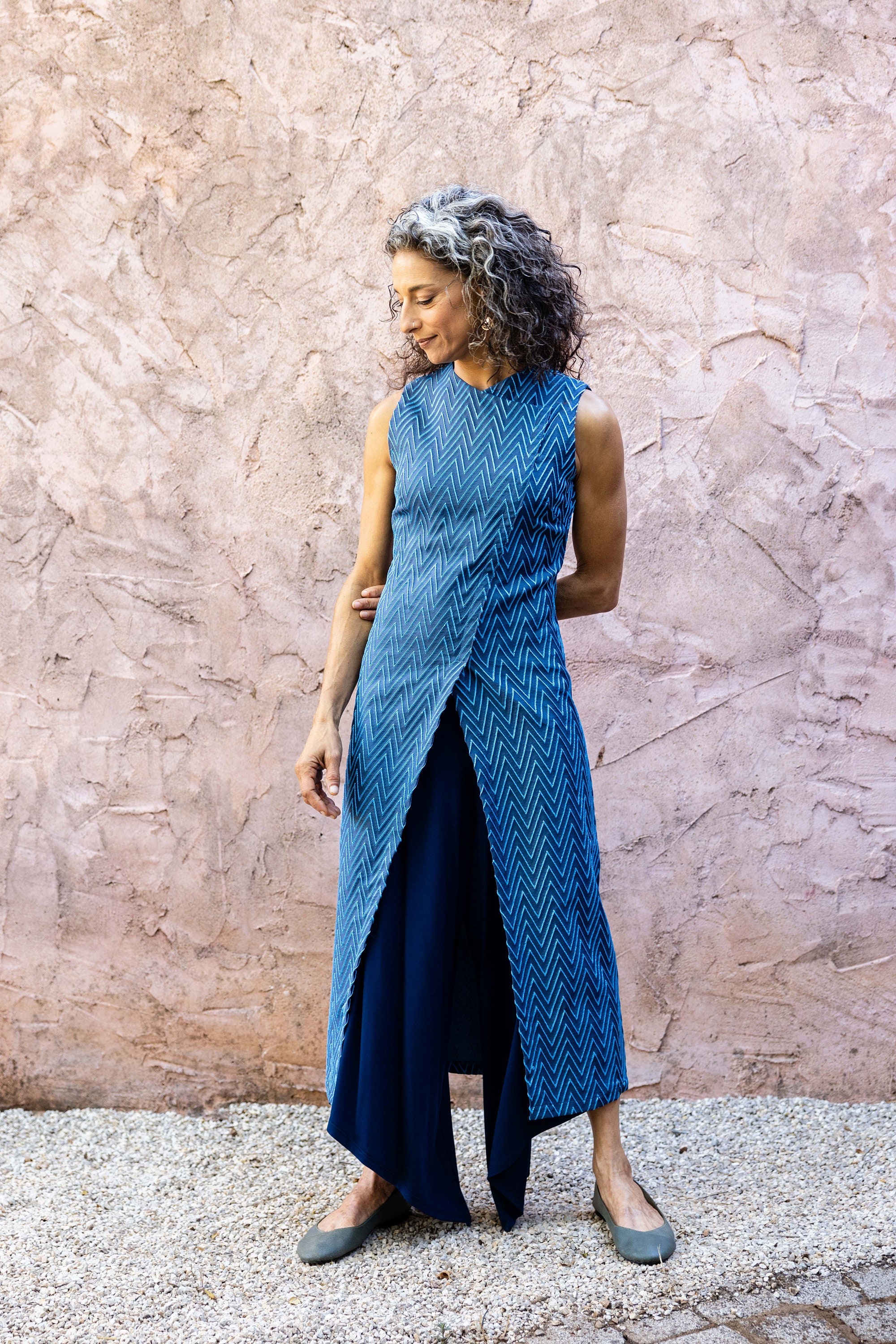 Blue Maxi Tunic Dress for Special 