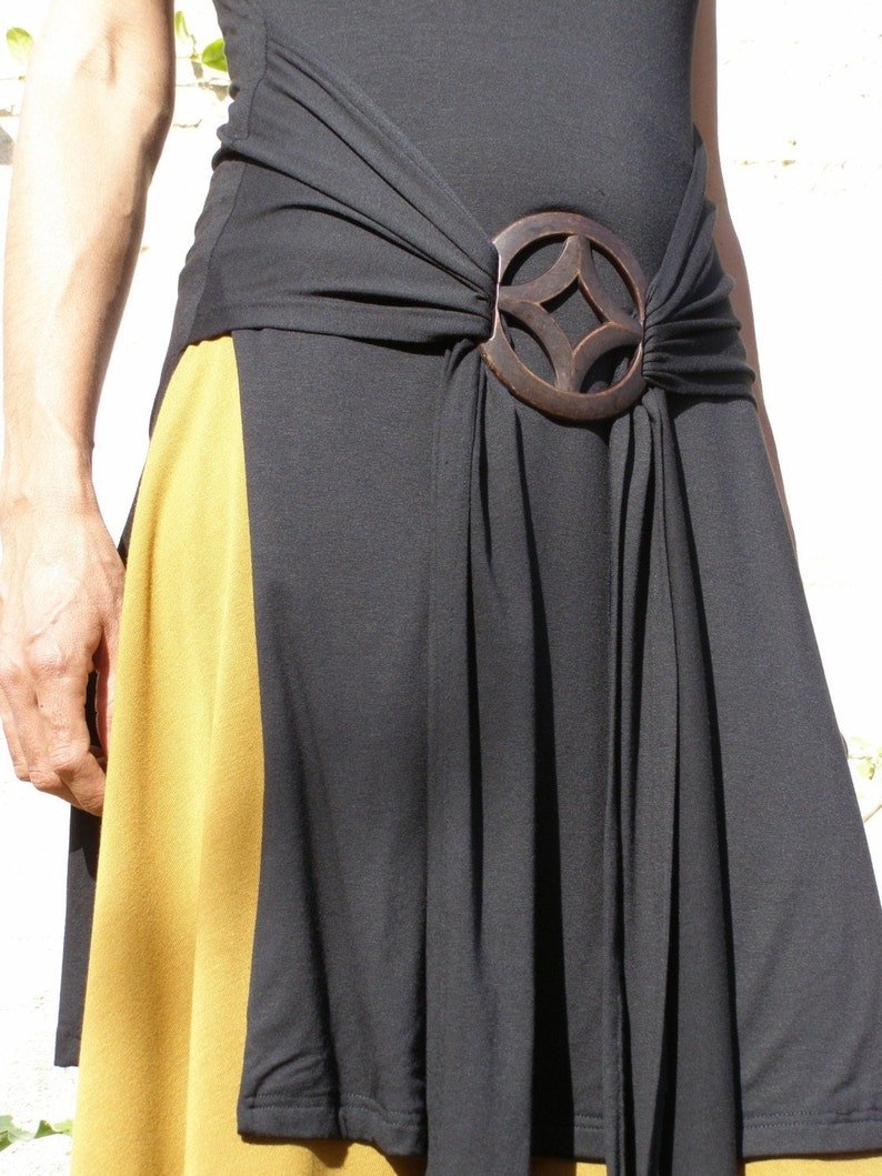 Black Elegant Tunics Made To Order Black Tunic Workwear Yoga Wear Black Wrap Top Plus Size Blouse Long Slit Top Tunic Tops For Women