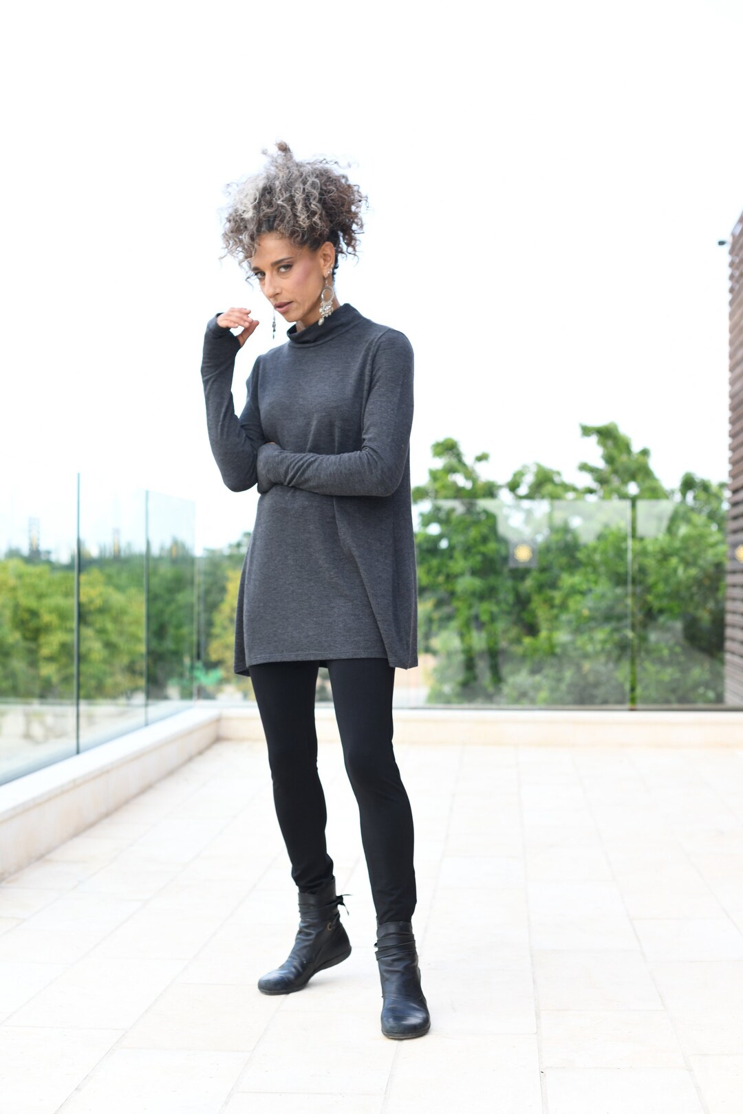 LONG SLEEVE TOP WITH THUMBHOLE TALITHA