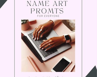 Unique name art prompts with sample images, prompt guide with images