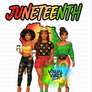 Juneteenth 1865 PNG: Black History Digital Download