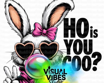 Easter Bunny PNG, Swear Sublimation Design (Digital Download