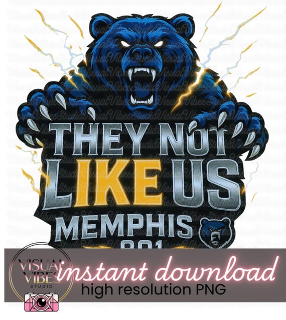Memphis 901 Day PNG: Grizzly Bear Sports Design (Digital Download)