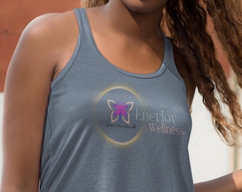 EnerJoy Wellness Women's Racerback Tank - Motivational Fitness Top for Yoga, Gym, Gift for Moms, Summer Activewear
