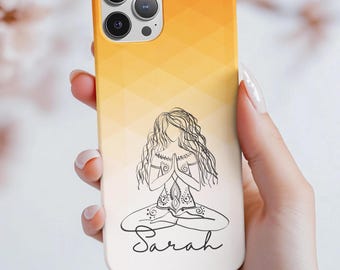 Personalized Yoga Magnetic Case, Custom Phone Cover for Yoga Lovers,  iPhone 17, iPhone 16 Pro, iPhone 15 Pro max case