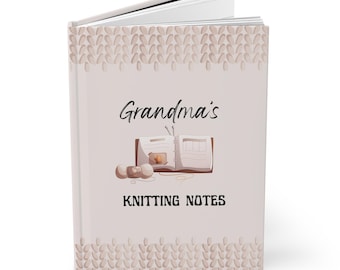 Knitting Personalized Journal Gift, Knitter's Notebook, Custom Knitting Diary, Gift for Knitting Enthusiast, Notebook for Yarn