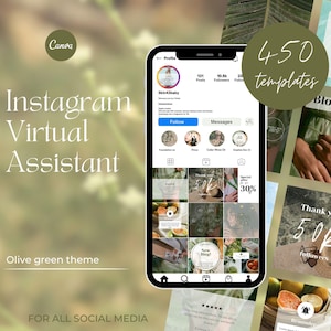 460 Green Instagram Templates, Green Tropical Social Media Post, Instagram Carousel Post Templates, Small Business Engagement Templates
