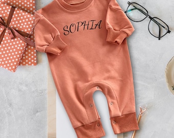 Pelele de algodón orgánico personalizado para bebé, nombre o foto personalizados, body, regalo para baby shower y traje fotográfico para recién nacido.