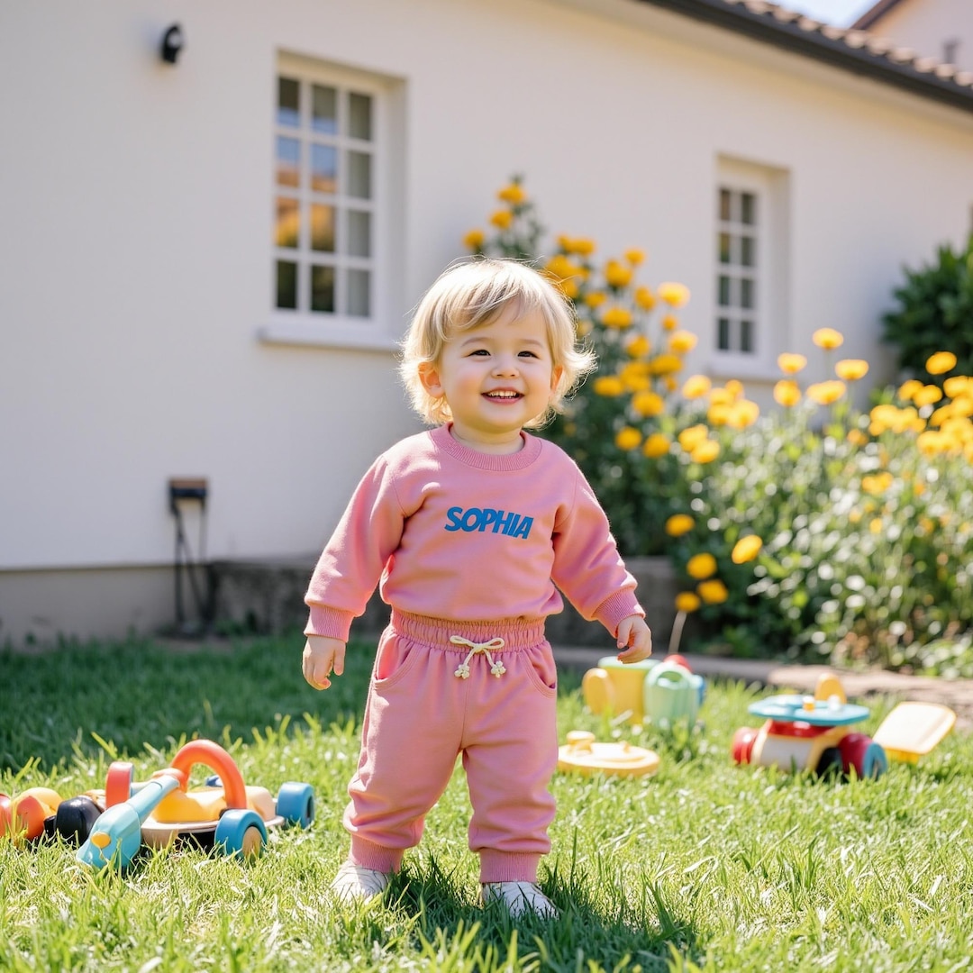 Personalized Organic Cotton Baby Clothes Set | Cozy Sweatshirt ...