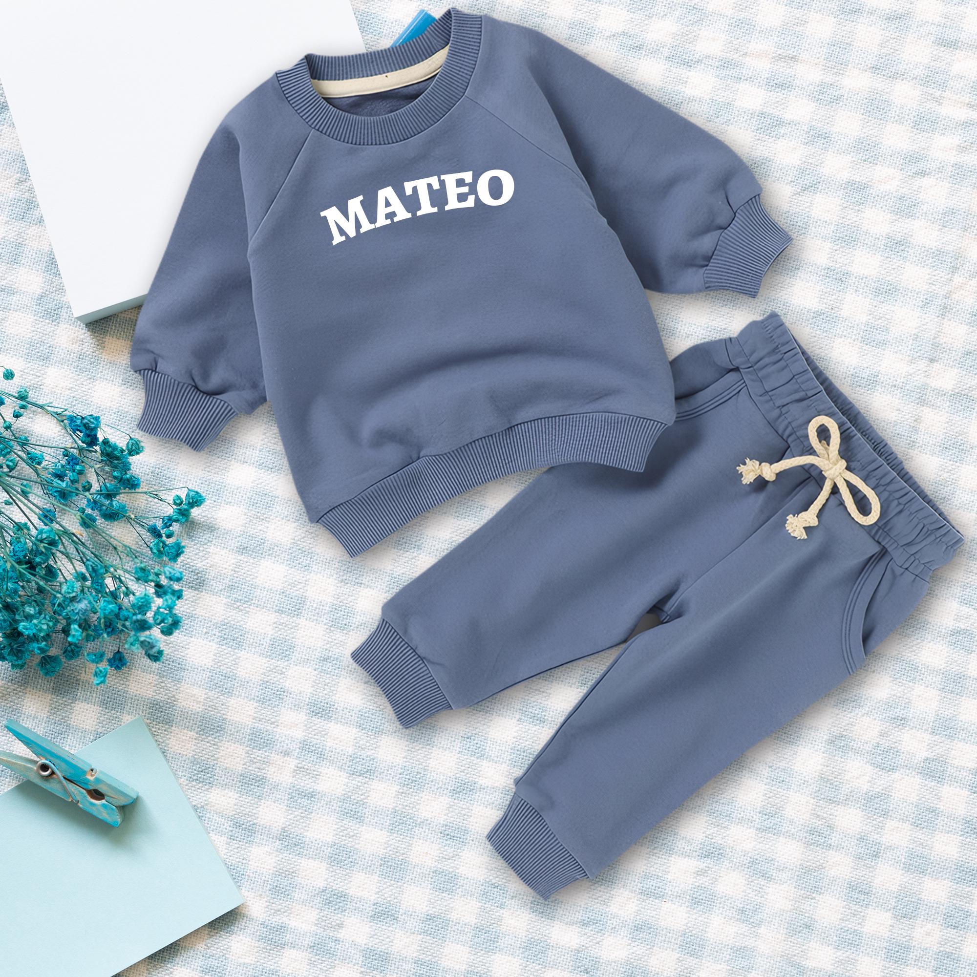 Organic Cotton Infant Clothing Infant Sweat Suits Baby Boy