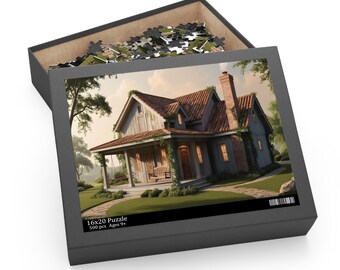 Sunset Haven Cottage Puzzle (500-Piece)