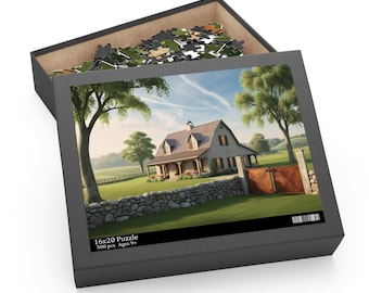 Stone Fence Farmhouse Puzzle (500-Piece)