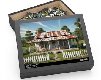 White Picket Dreams Puzzle (500-Piece)