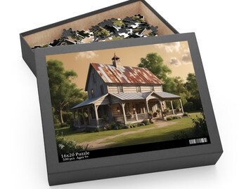 Rustic Manor Retreat Puzzle (500-Piece)
