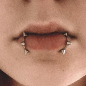 Spiked Tips Non Pierced Lip Ring Unisex Punk Nose Ring Stainless Steel Cartilage Body Jewelry 18G