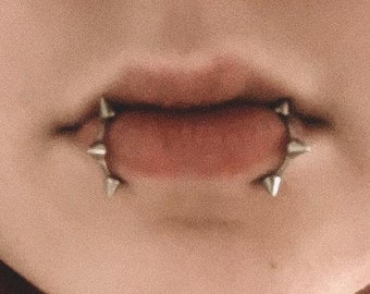 Spiked Tips Non Pierced Lip Ring Unisex Punk Nose Ring Stainless Steel Cartilage Body Jewelry 18G