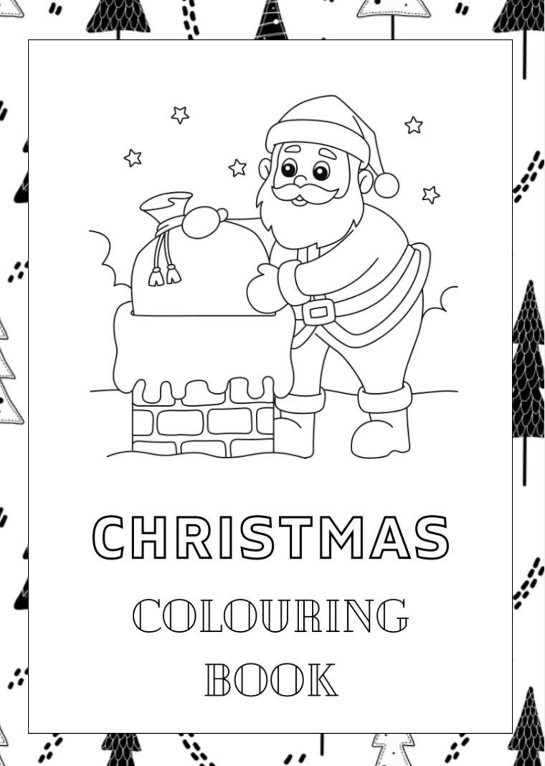 Printable Christmas Colouring Book - Etsy
