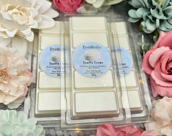 Sanfte Creme Duftwachs | Snap Bar 50g Sojawachs | Entspannung Aroma Raumduft | Handmade Wax Melt