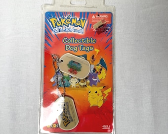 Pokémon 1999 Venusaur Dog Tag – Retro Collectible Tag Unused