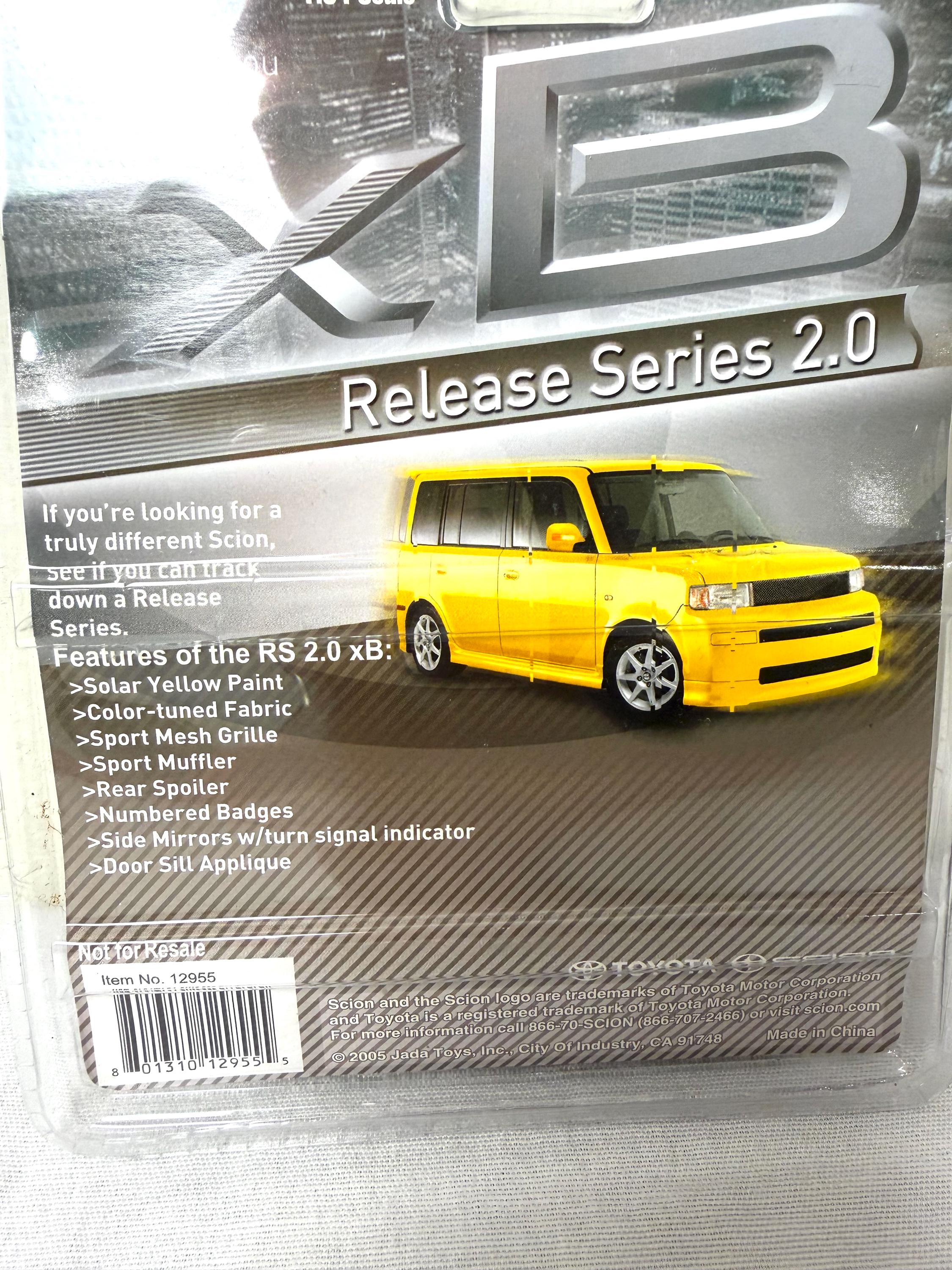 2005 Jada 1:64 Yellow Scion Xb – Release Series 2.0 Diecast