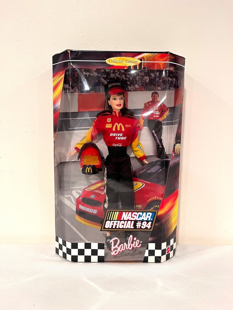 Mattel Mcdonald's NASCAR Barbie (1998) - Official #94 Bill Elliott ...