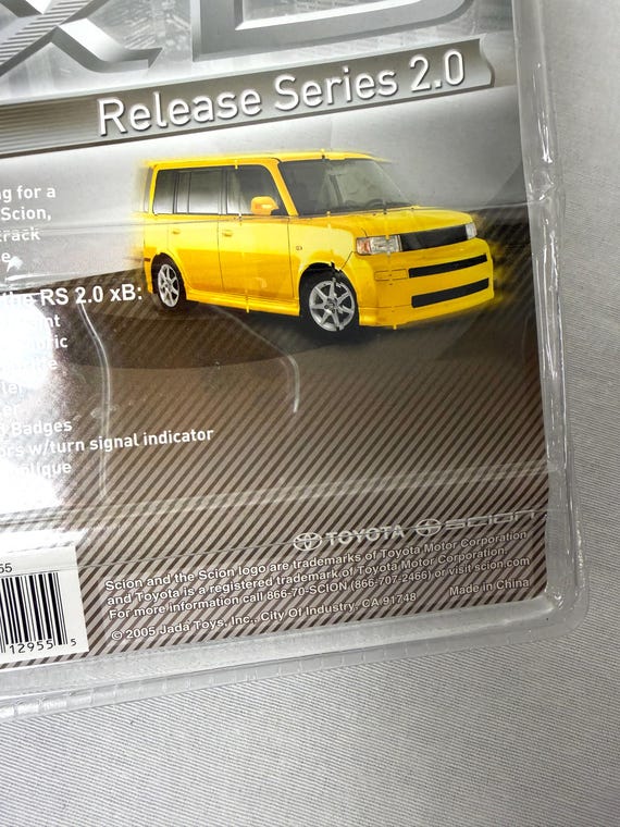 2005 Jada 1:64 Yellow Scion Xb – Release Series 2.0 Diecast