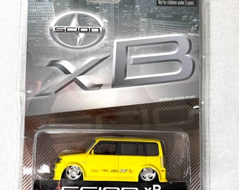 2005 Jada 1:64 Yellow Scion xB – Release Series 2.0 Diecast, Sealed