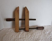 Wood Clamp Large Vintage Item