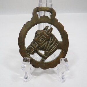 Horse Harness Medallion Brass Vintage collectible