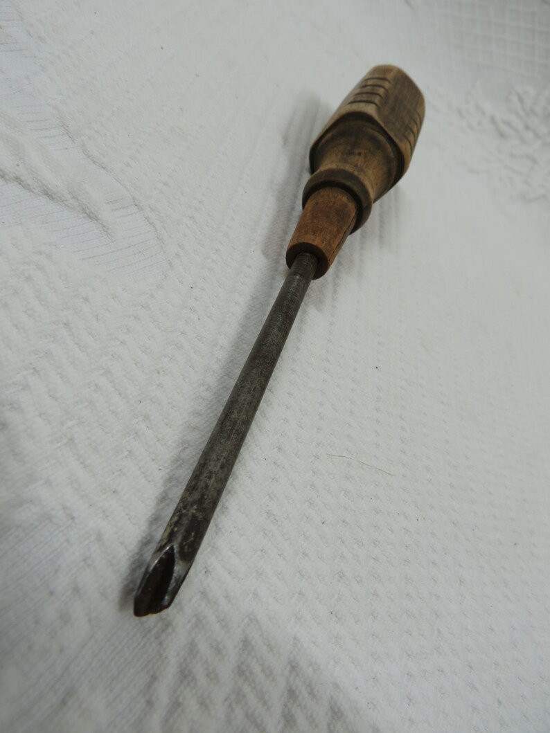 Wood Handle Screwdriver Vintage Etsy