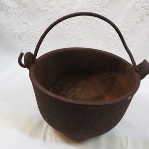 Kettle Pot Cast Iron Antique