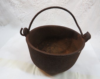 Kettle Pot Cast Iron Antique