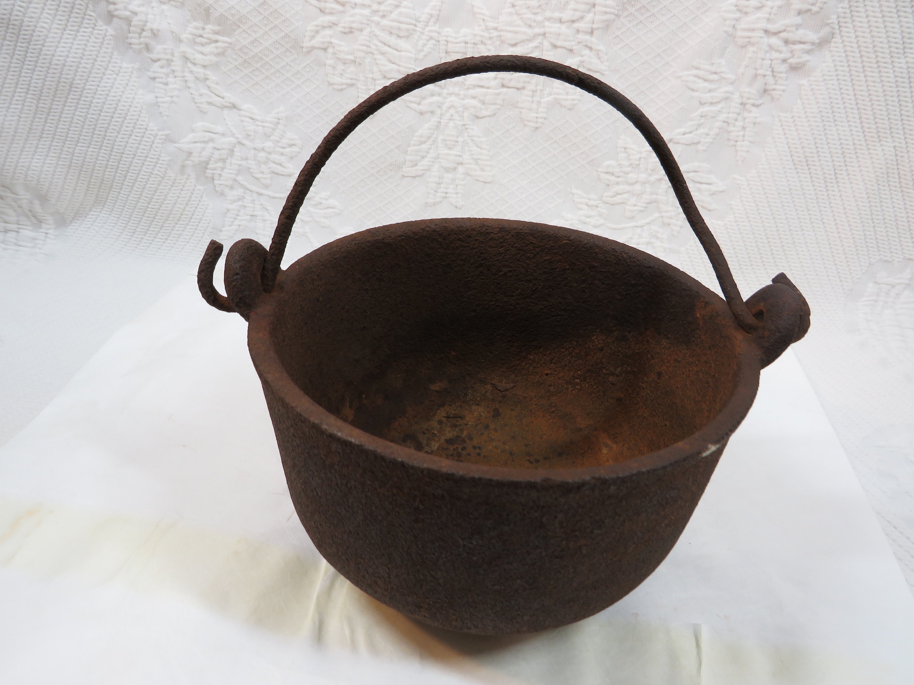 Kettle Pot Cast Iron Antique -  Israel