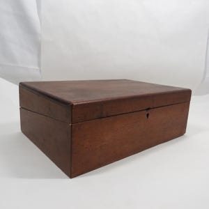 Wood Box Writing Desk Antique needs TLC