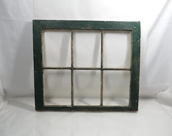 Wood Salvage Window No Glass Antique / Vintage Architectural Salvage