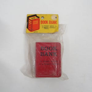 Metal Book Bank nos Vintage collectible