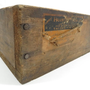 Wood Box Crate Storage Antique Item