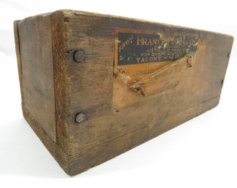 Wood Box Crate Storage Antique Item
