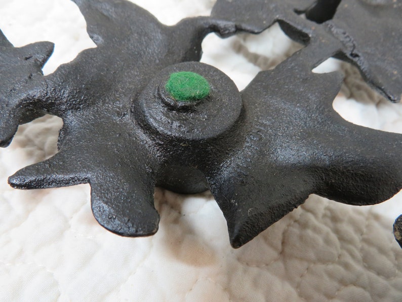 2 Candle Holders Cast Iron Wilton Vintage Etsy