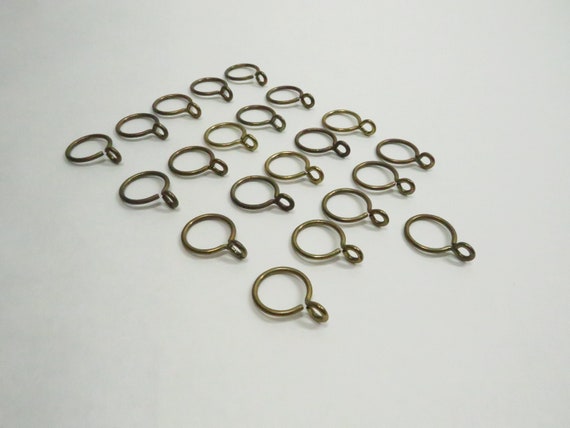 argollas con clips metálicas, de 1 pulgada de diámetro interior, anillos  para cortinas, decoración