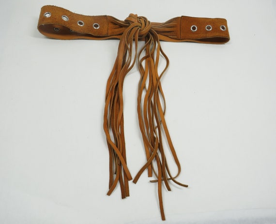 Belt Suede Brown Vintage Accessory - image 4