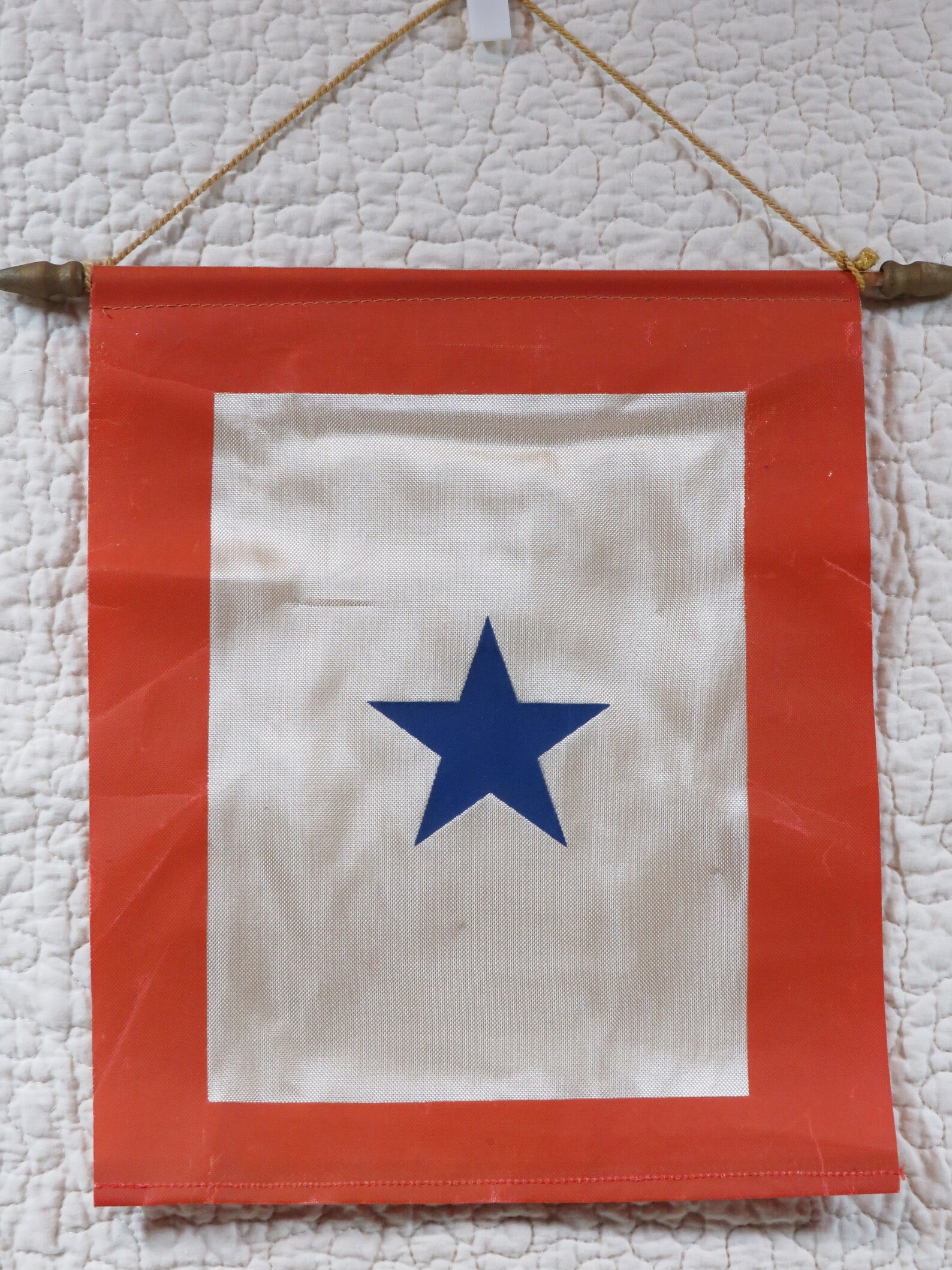 Military Blue Star Banner Vintage item Etsy