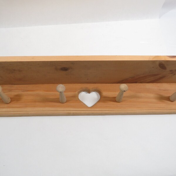 Wood Heart Shelf Etsy