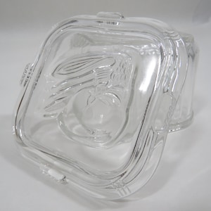 Refrigerator Glass Dish Antique Storage Collectible