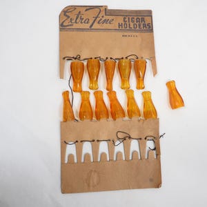 12 porte-cigares nos carte de vente originale en plastique vintage