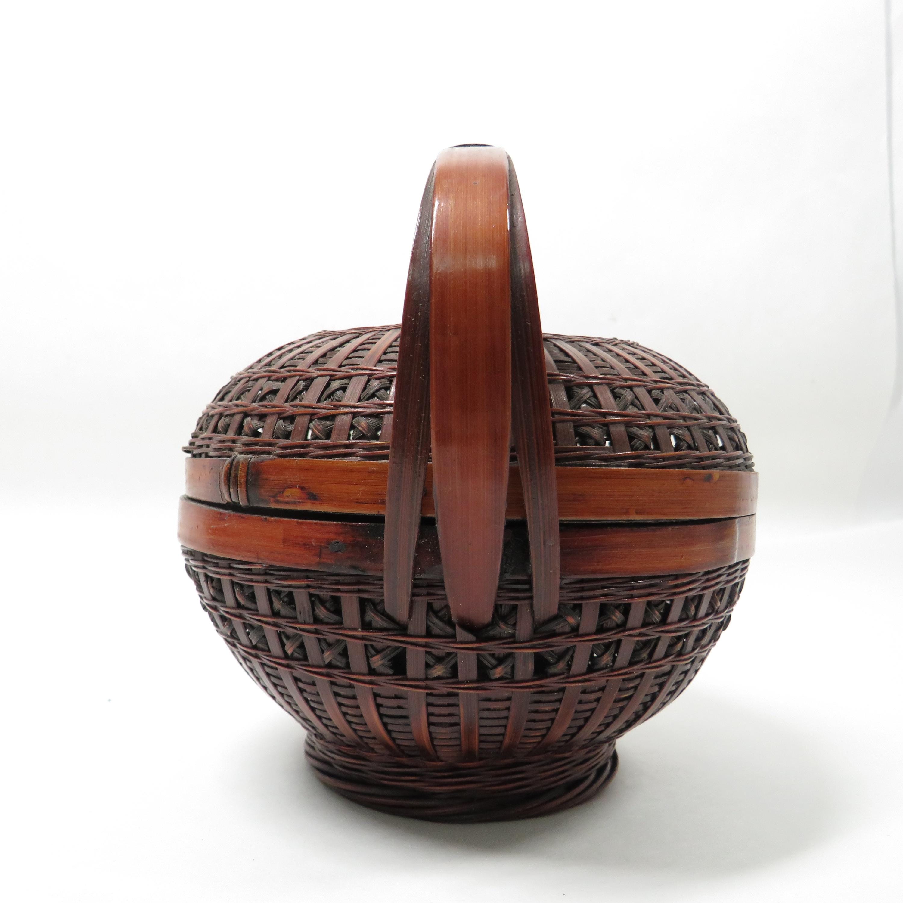Old Bamboo Basket - Etsy