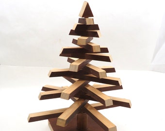 Christmas Tree Recycled Vintage Wood