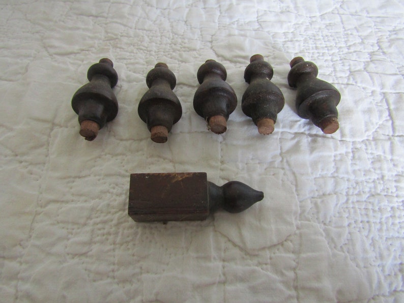 6 Vintage Wood Salvage pieces